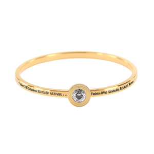 Brazalete de Moda en Acero Inoxidable 316L con Baño de Oro PVD, Joyería Sostenible y Resistente para Mujer - Product Image 2