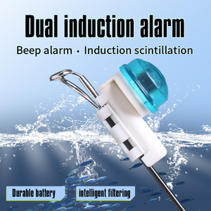 Alarma de punta de caña de pescar con luz y sonido que cambia de color para pesca nocturna, material ABS, 50000 horas de duración. - Product Image 5