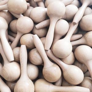 Instrumento de percusión Orff, bolas de arena pequeñas de madera natural para presentaciones, material didáctico musical para educación temprana, gran venta. - Product Image 5