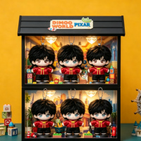 Peluche personnalisée Garçon Kung Fu Chinatown, jouet en peluche doux, personnage d'arts martiaux, avec porte-clés en peluche personnalisé inclus