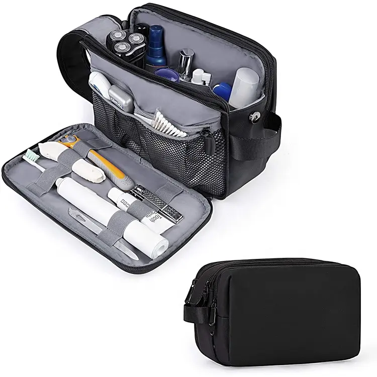 Toilettas Voor Mannen Reizen Scheren Dopp Kit Waterbestendig Cosmetic Bag Travel Organizer Voor Accessoires