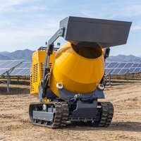 Bétonnière Jinlin robuste 500L, puissance de mélange élevée 82, machine d'ingénierie mobile haute efficacité