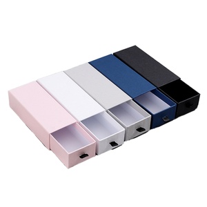 Solid Color Rigid <b>Cardboard</b> Paper Jewelry <b>Box</b> for Earrings Rings Necklaces Bracelets Paperboard <b>Storage</b> with Embossing Printing - Product Image 1