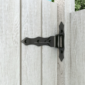 Puertas de <span class=keywords><strong>Granero</strong></span> con <span class=keywords><strong>Bisagras</strong></span> Clásicas Resistentes a la Oxidación, <span class=keywords><strong>Tipo</strong></span> T, con <span class=keywords><strong>Bisagras</strong></span> Resistentes, de Madera, con Revestimiento de Vinilo, Puerta de Cerca de Madera (1 Par) - Product Image 1