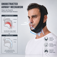 Sangle anti-ronflement taille unique, respirante et réglable, idéale pour les dormeurs latéraux et un usage confortable toute la nuit