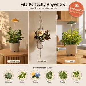 Set de Regalo Navideño: Jardín Interior Inteligente con Luz LED de Cultivo, Caja de Regalo de Lujo, Maceta con <span class=keywords><strong>Autorriego</strong></span> para Escritorio - Product Image 5
