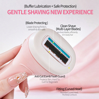 Rasoir corporel pour femmes GECOMO OEM ODM, tête incurvée, utilisation humide ou sèche, rasoir portable manuel pour les jambes, les aisselles, la zone du bikini, épilation