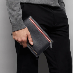 Logo personnalisé En Cuir Saffiano Hommes Femmes Fermeture Éclair Passeport Étui <span class=keywords><strong>Porte</strong></span>-Cartes - Product Image 3