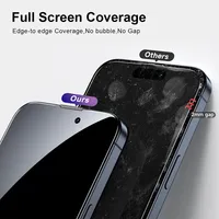 Protection d'écran en verre trempé pleine couverture pour iPhone 17 Air 16E 16 15 Pro Max 14 Plus 13 12 11 avec kit d'installation