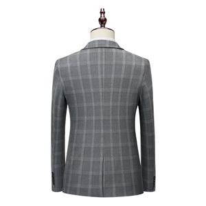 <span class=keywords><strong>2023</strong></span> chaqueta informal de negocios y boda para hombre, abrigo transpirable impermeable, traje de talla grande con chaleco y pantalones - Product Image 4