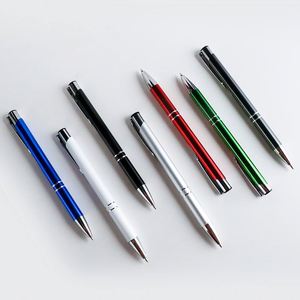 16 Hot Selling Personalized Advertising <b>Cheap</b> Metal Custom Logo Aluminum Ballpoint <b>Pen</b> - Product Image 1