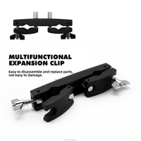 Beatello High Quality Universal Drum Kits Parts Hi-hat Cymbal Stand Expansion Clip for Drum Set Multifunctional Accessories