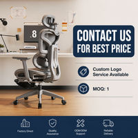 Chaise de bureau ergonomique en maille avec soutien lombaire réglable, siège pivotant avec appui-tête et accoudoirs