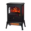 Cheminée électrique autoportante moderne pour intérieur, 2000W, température et luminosité réglables, 3 faces, télécommande, usage domestique