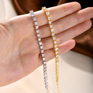 Pulsera de tenis de circonitas 5A transparentes con corte princesa cuadrado, estilo hip-hop elegante y brillante, nueva tendencia 2026, para mujer - Product Image 5