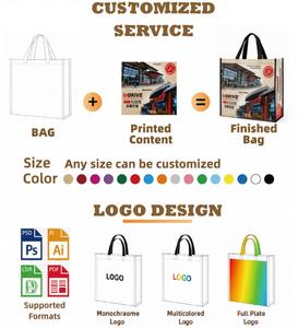Sacs de courses personnalisés avec logo, fabricant de sacs réutilisables en polypropylène tissé imperméable, sacs de shopping de luxe personnalisés pour l'intermarché - Product Image 3