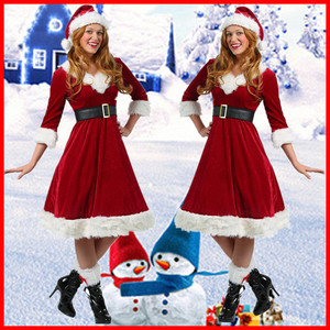 NIKO 2026 Nuevo Vestido Largo de Navidad de Manga Media para Adultos, Disfraz de Escenario para Juego de Rol, Conjunto de Traje para Niña - Product Image 2
