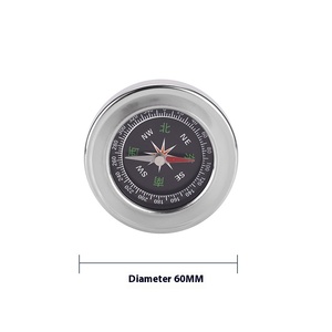 Vente directe du fabricant - Boussole chinoise en acier inoxydable de 60 mm, aiguille nord anglaise, pointeur de poche pour équipement de plein air - Product Image 4
