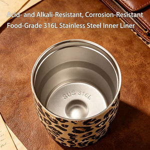 316 Stainless Steel Insulated Coffee <b>Mug</b> Portable Vacuum Tumbler Travel Water Cup with Lid for Office Gift - Product Image 4