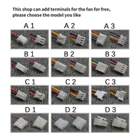 HDHFAN DC kipas pendingin tanpa sikat, kipas pendingin senyap 50x50x10mm untuk printer 3D dengan bantalan kawat 2 Pin 5010 DC 5V 12V