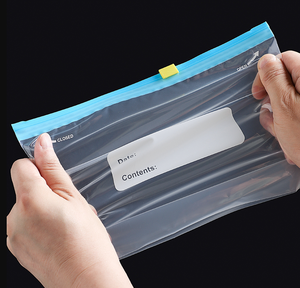 AIUDO LDPE Plastic Slider Zipper Freezer Food Storage <strong>Bags</strong> Pouches Fridge Keep <strong>Fresh</strong> <strong>Sealed</strong> Fruit <strong>Vegetable</strong> <strong>Self</strong> <strong>Sealing</strong> <strong>Bag</strong> - Product Image 3