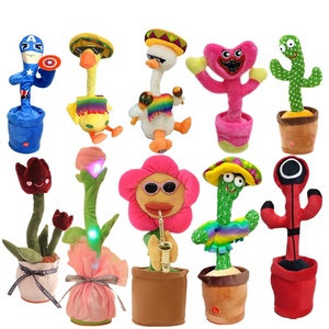 Wholesale Kids Talking Cactus Plush Toy Early Childhood Education Cactus Toy Talk Dancing Song Plush Dancing Cactus All Series