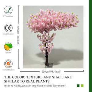 Pohon Sakura Buatan untuk Dekorasi Pernikahan Dalam Ruangan, Pohon Bunga Sakura Sutra Besar Berkualitas Tinggi - Product Image 5