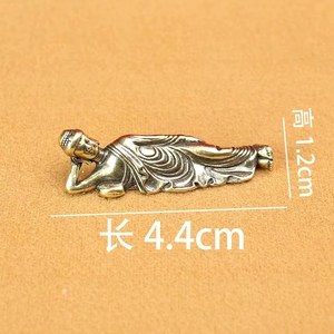Mini Statue de <span class=keywords><strong>Bouddha</strong></span> Amitabha <span class=keywords><strong>couché</strong></span> rétro doré, 1 pièce, sculpture en cuivre et laiton pur, <span class=keywords><strong>d</strong></span>écoration de maison - Product Image 3
