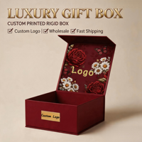 Boîte cadeau de luxe rigide pour parfum, personnalisée, faite à la main, couleur sur mesure, creuse, à fermeture magnétique, avec finition mate et doublure en éponge, vente en gros