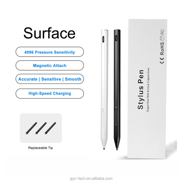 Magnetic Attach Touch Screen Surface Laptop Go 2 Pen Digital Smart Pressure Sensitivity Stylus Pen for Microsoft