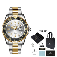Jam Tangan Pria Gohuos 58835 Trendy Baru Tahan Air Mewah Original Quartz untuk Pria Reloj Para Hombre Montre Homme Box