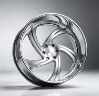 Jantes forgées en alliage à cinq branches peintes, 2 pièces, nouveau modèle USDM Stance Turbine Spoke Deep Lip, jantes personnalisées pour berlines et coupes