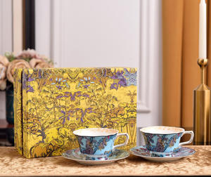 Juego de Porcelana de Hueso con Diseño de Elefante de Lujo Nórdico, Taza de Café Moderna con Platillo, Material Cerámico para Bebidas, Té, Taza Novedosa - Product Image 3