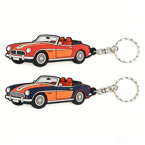 Llavero 3D Personalizado <span class=keywords><strong>de</strong></span> PVC, Anillo <span class=keywords><strong>de</strong></span> Goma Suave para Llaves <span class=keywords><strong>de</strong></span> Coche o Moto con Logotipo, Venta al Por Mayor para Regalos Promocionales - Product Image 1