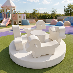 Manège de jeu sensoriel rotatif pour enfants avec poignées, équipement de terrain de jeu intérieur pour événements - Product Image 2