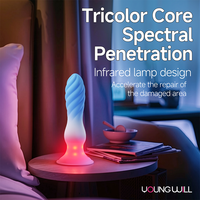 Jouet sexuel télescopique en silicone liquide pour adultes, avec lumière LED tricolore et forme spéciale, pour hommes et femmes, OEM ODM Alien Dildo