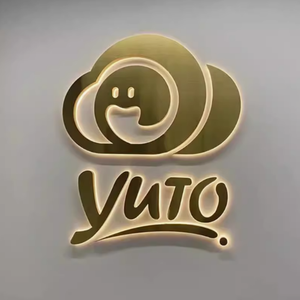 Oem Backlit 3D thép không gỉ thư không thấm nước tùy chỉnh <span class=keywords><strong>led</strong></span> vàng màu ngoài trời cửa hàng Acrylic biểu tượng kinh doanh dấu hiệu - Product Image 1