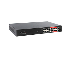 สวิตช์16พอร์ต VLAN Ai PoE 16พอร์ตกิกะบิตพร้อม IEEE802.3af อัปลิงค์ SFP สำหรับกล้องวงจรปิด IP - Product Image 4