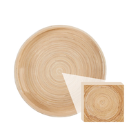Plateau de service décoratif de luxe durable en bambou tissé à la main, OEM ODM, vente en gros, plateau de service alimentaire personnalisé