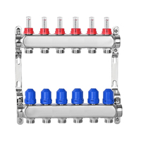 Système de chauffage par le sol radiant PEX moderne Thermostat Manifold Gauge HVAC Parts Accessories for Apartment Radiant Heat Pump