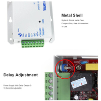 Alimentation électrique pour contrôle d'accès, transformateur, adaptateur, convertisseur, système, machine, DC 12V 3A 5A AC 90~260V