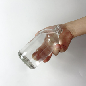 Mini bouteilles rondes vides pour boissons alcoolisées en verre pour vin de vodka, whisky, <span class=keywords><strong>gin</strong></span>, jus de fruits avec bouchon en aluminium - Product Image 3
