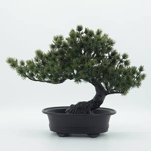 Accessoires de décoration intérieure pour le bureau, la <span class=keywords><strong>maison</strong></span> et la cuisine, fausse plante, pin artificiel, petit arbre, bonsaï en plastique original - Product Image 5