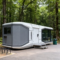 Cabine Apple de luxe Maison capsule spatiale Maison préfabriquée modulaire extensible Petite maison intelligente pour hôtel de villégiature et studio d'arrière-cour