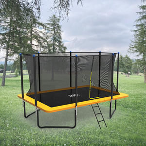 Trampoline rectangulaire Zoshine de grande capacité, orange vif, pour l'extérieur, la cour, les fêtes, les divertissements en groupe, les équipements de gymnastique - Product Image 2
