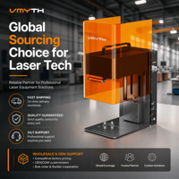 Vmyth Nuevo Grabador Láser de Diodo de 2W/10W, 1000-5000mm/min, de Sobremesa, Refrigerado por Aire, USB/Wi-Fi para Madera, Acrílico, Metal, Piedra, MDF, Cuero