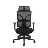 Chaise de bureau ergonomique moderne avec appui-tête réglable, nouvelle chaise de travail pivotante en maille inclinable pour ordinateur, chaise de jeu de bureau exécutive