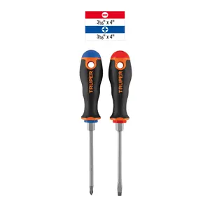 BOX 6 Tournevis Duo 3/16' x 4' avec poignée confortable, TRUPER - Product Image 2