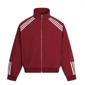 Wholesale Fashion Brand Spring Autumn Sports Suit <strong>Men's</strong> Stand Collar Jacket Striped Three-bar Patchwork Pleated Wide-<strong>leg</strong> High - Product Image 2
