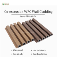 Panneaux de revêtement mural en WPC double extrusion, résistants aux UV, imperméables, anti-humidité, écologiques, pour l'extérieur, pour hôtels et bureaux